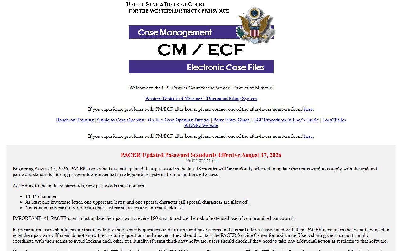 Livingston County Circuit Court records federal CM ECF login distinction