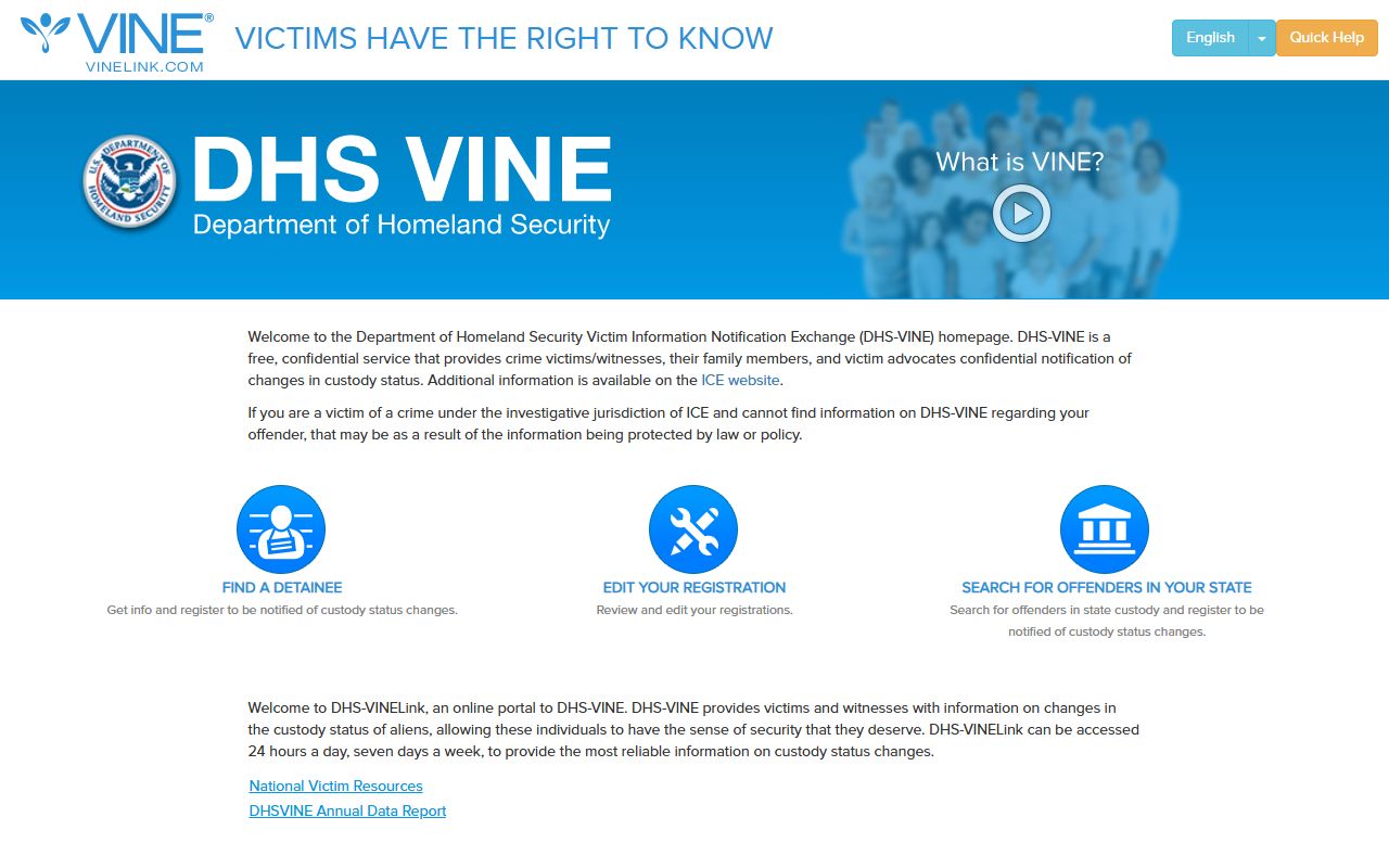 Livingston County inmate search VINELink custody notification portal